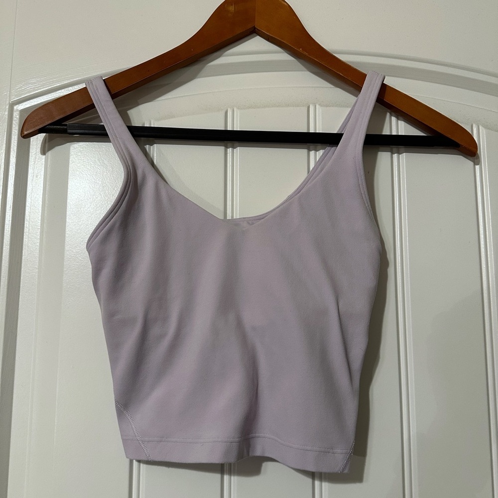 Lululemon Lavender Dew Align Crop Tank Size 0